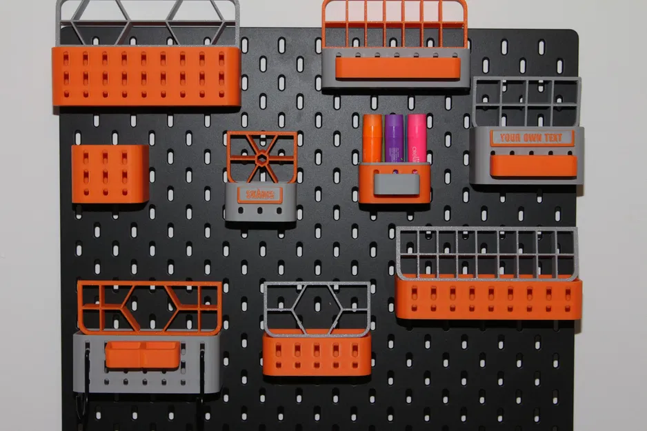 Bộ Skadis Box collection – hộp lưu trữ SKÅDIS xếp chồng, tuỳ biến nhãn - Image 10