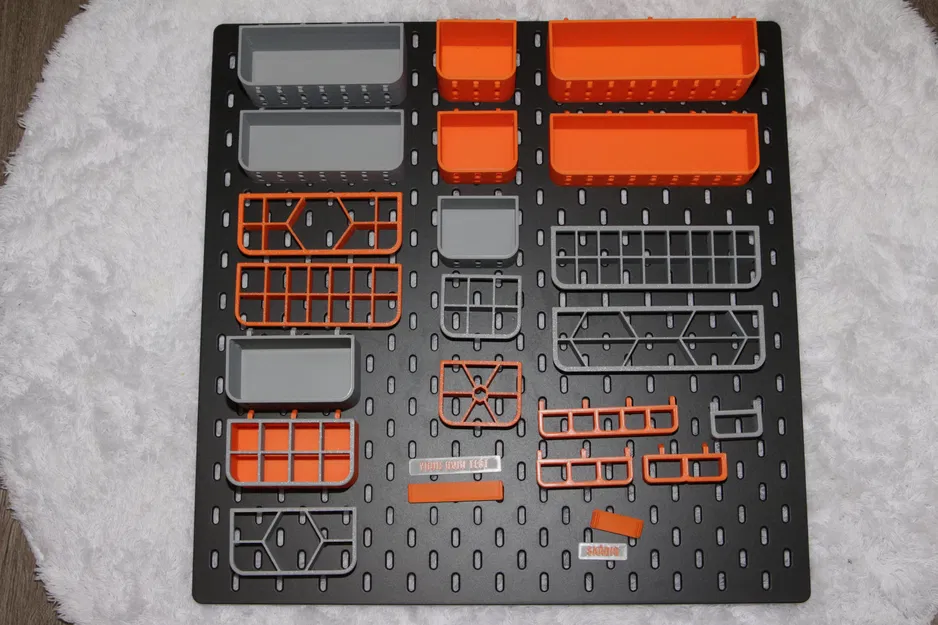 Bộ Skadis Box collection – hộp lưu trữ SKÅDIS xếp chồng, tuỳ biến nhãn - Image 15