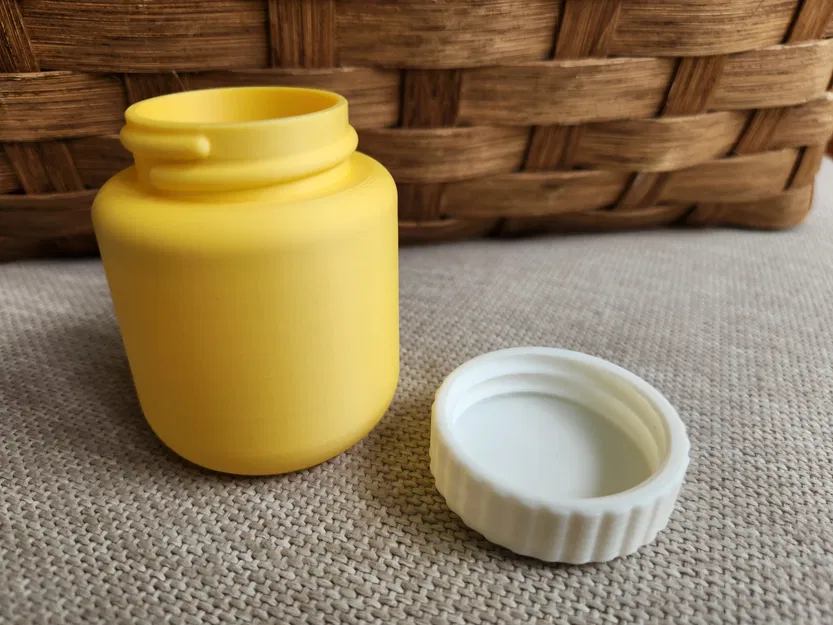 Chai Pill Packer Bottle (Parametric) – Nắp vặn ren, nhiều kích cỡ - Image 3