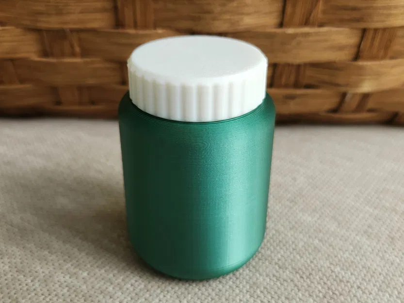 Chai Pill Packer Bottle (Parametric) – Nắp vặn ren, nhiều kích cỡ - Image 4