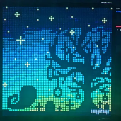 Vỏ hiển thị Pixel Art HUB75