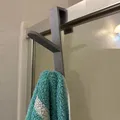 Móc treo khăn, áo choàng sau cửa kính phòng tắm - Thumbnail 2