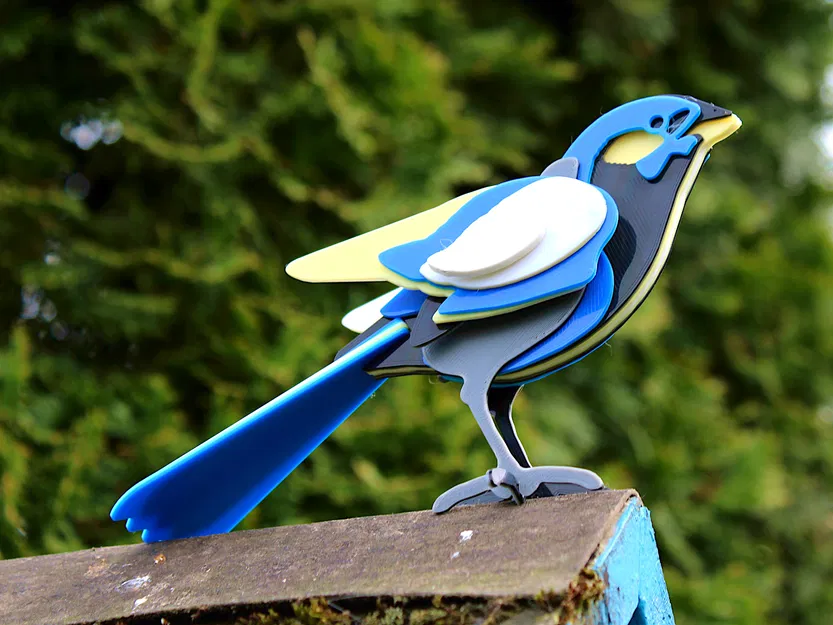 Kit Card Xếp Hình Chim Trang Trí 3D - Image 3