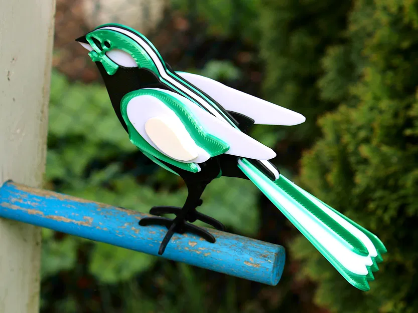 Kit Card Xếp Hình Chim Trang Trí 3D - Image 4