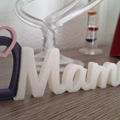 Mama Herz – Dựng chữ Mama kèm trái tim