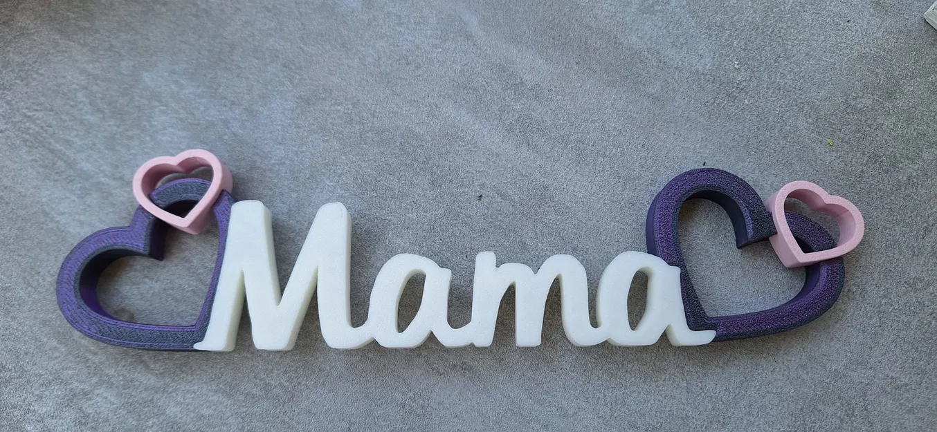 Mama Herz – Dựng chữ Mama kèm trái tim - Image 4