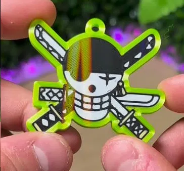 Móc khóa Zoro (Roronoa) – file 3MF nhiều màu - Image 1