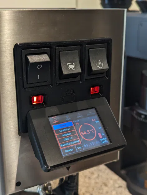 GCP(evo) LCD Front Mount – Giá gắn LCD Nextion 2.4" cho Gaggia Classic EVO Pro - Image 1