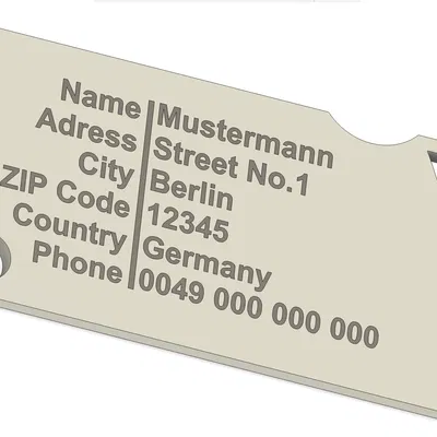 Luggage Tag Fusion360