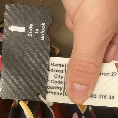 Luggage Tag Fusion360