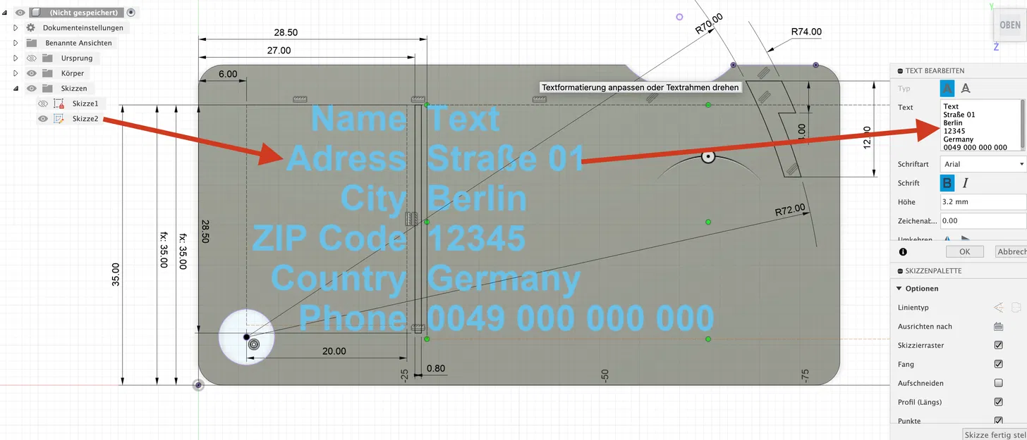 Luggage Tag Fusion360 - Image 7