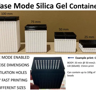 Hộp Silica Gel dạng lăng trụ (Vase Mode) – In siêu nhanh