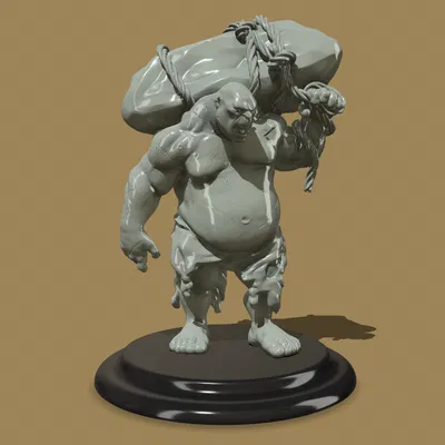 Mô Hình Ogre Vác Đá Khổng Lồ - Dân Fantasy Không Thể Bỏ Lỡ