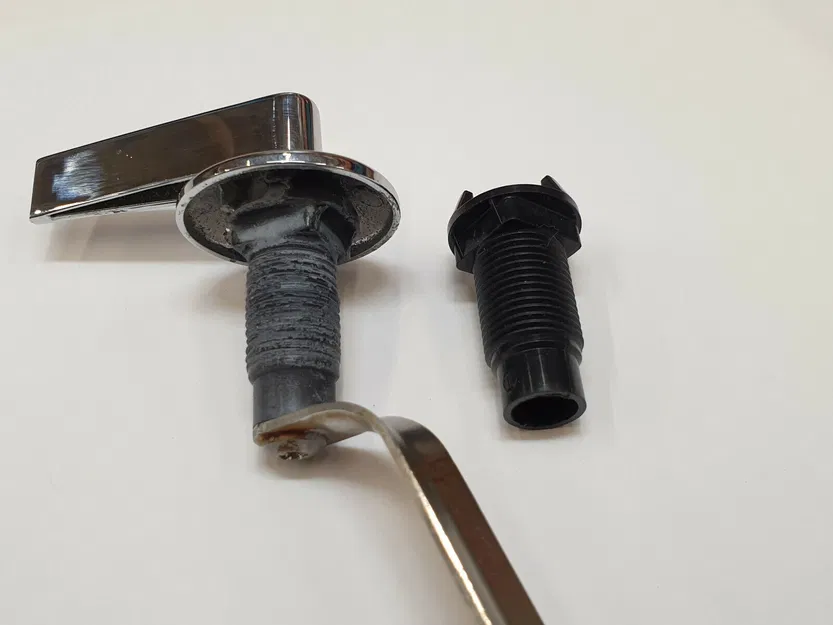 Bushing & nut tay gạt xả bồn cầu Kohler (ren ngược) - Image 4