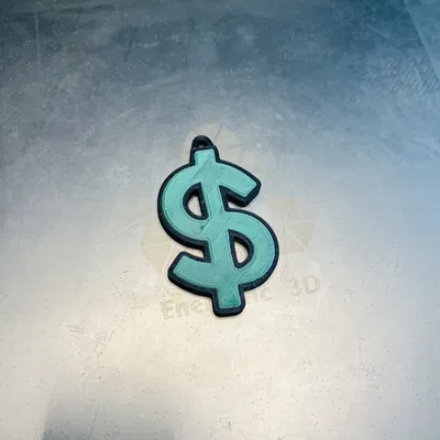 Móc Khóa Biểu Tượng Đô La (Dollar) In 3D Độc Đáo