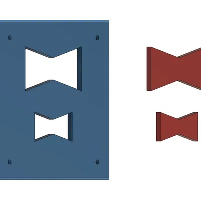 Template Router Bowtie/Butterfly Cạnh Thẳng (Straight Edge)