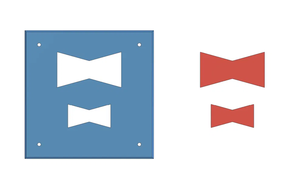 Template Router Bowtie/Butterfly Cạnh Thẳng (Straight Edge) - Image 2