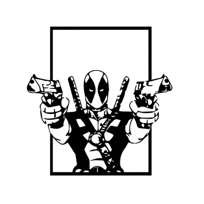 Khung Trang Trí Deadpool Siêu Ngầu