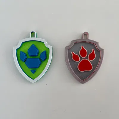 Mô Hình Thẻ Bài Paw Patrol Rex Wildcat In 3D