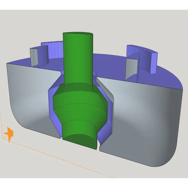 Núm điều khiển Webasto in liền khối (Print in place Webasto Control Knob) - Image 2