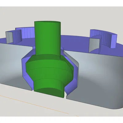 Núm điều khiển Webasto in liền khối (Print in place Webasto Control Knob)