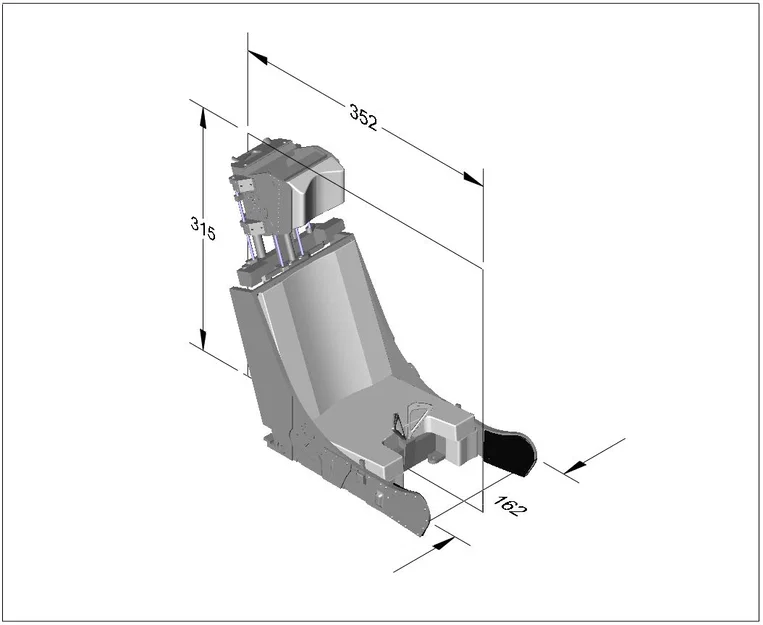 Ghế phóng (ejection-seat) tỉ lệ linh hoạt cho máy bay L-39 Albatros - Image 1