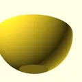 Tô (Bowl) parametric bằng Python & OpenSCAD - Thumbnail 3