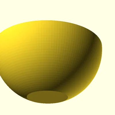 Tô (Bowl) parametric bằng Python & OpenSCAD