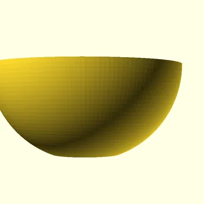 Tô (Bowl) parametric bằng Python & OpenSCAD