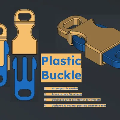 Khóa nhựa (thiết kế cho in 3D không cần support)