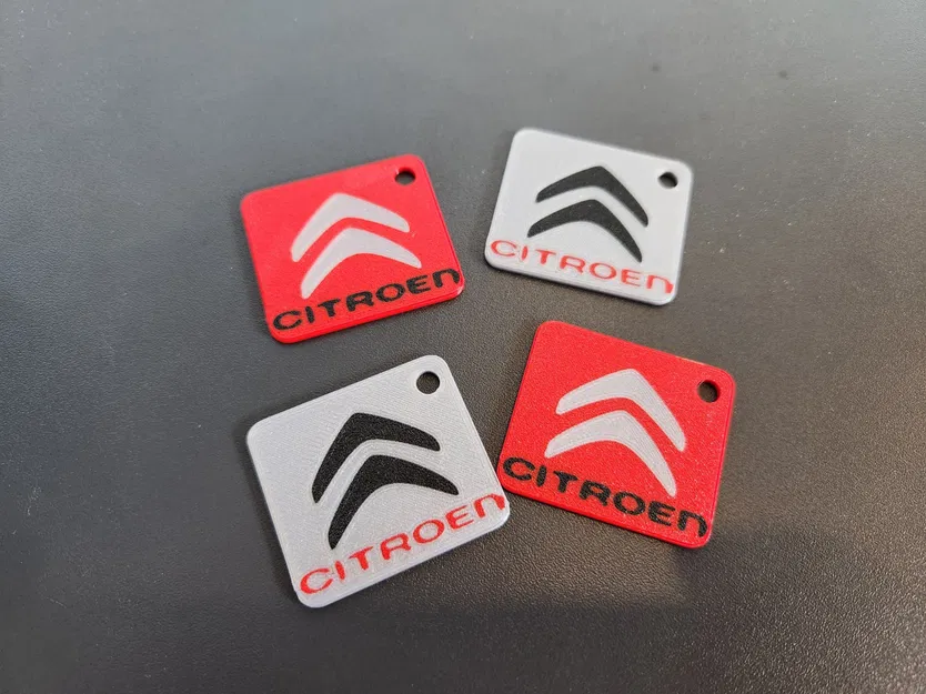 Móc Khóa Logo Citroen 3D Cao Cấp - Quà Tặng Ý Nghĩa Cho Tín Đồ Xe Hơi - Image 1