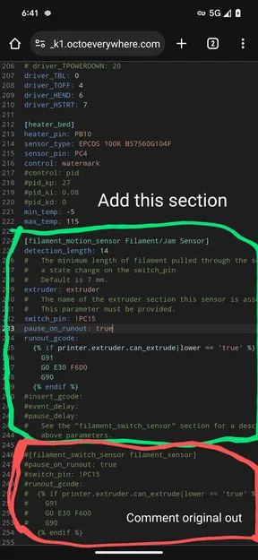Gá lắp Smart Filament Sensor cho Creality K1 - Image 4