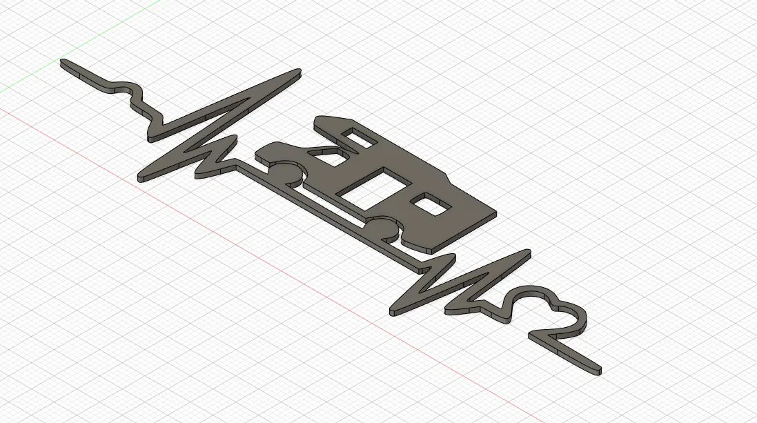 Biểu Tượng Xe Cắm Trại Nhịp Tim Độc Đáo - Image 1