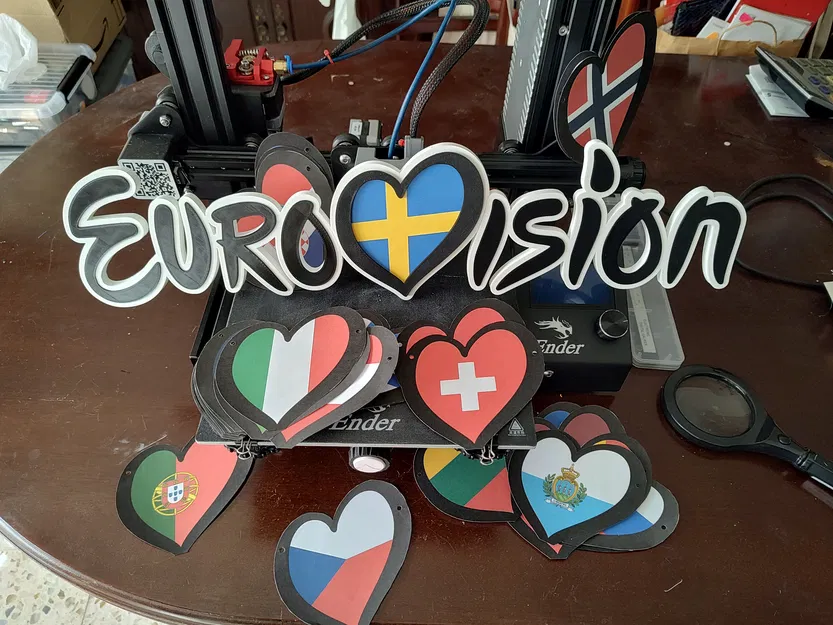 Logo Eurovision (tùy biến cờ các quốc gia) - Image 1