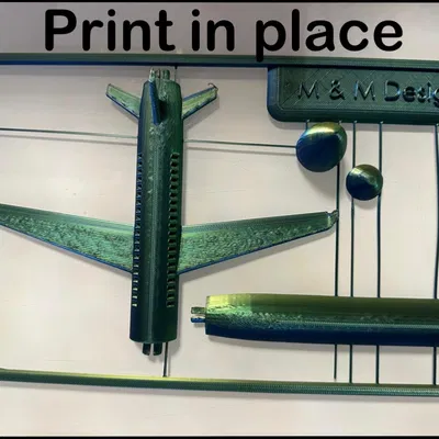 Mô Hình Máy Bay "Print-in-Place" Dễ In