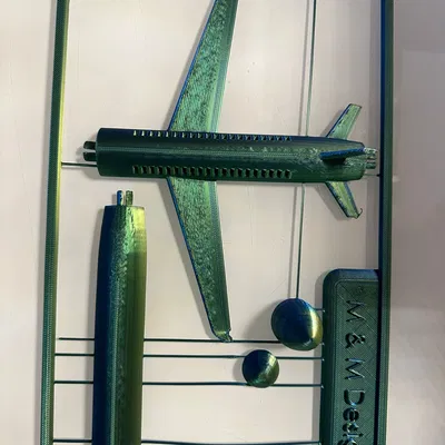 Mô Hình Máy Bay "Print-in-Place" Dễ In