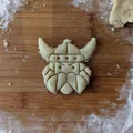 Khuôn Cắt Bánh Hình Viking Râu Rậm Độc Đáo - Thumbnail 1