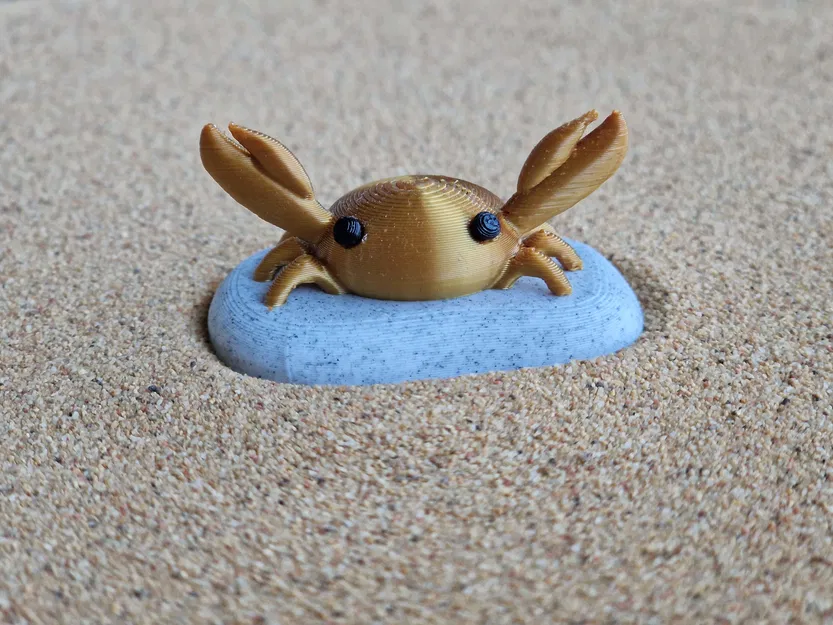 Mô Hình Cua 3D Dễ Thương – Trang Trí Bàn Làm Việc, Quà Tặng Độc Đáo - Image 1