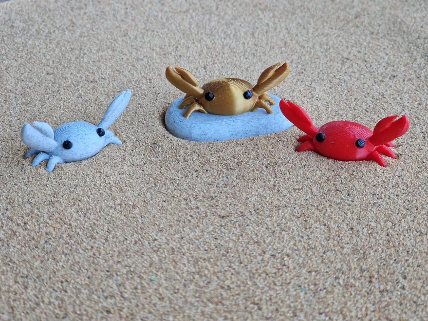 Mô Hình Cua 3D Dễ Thương – Trang Trí Bàn Làm Việc, Quà Tặng Độc Đáo - Image 2