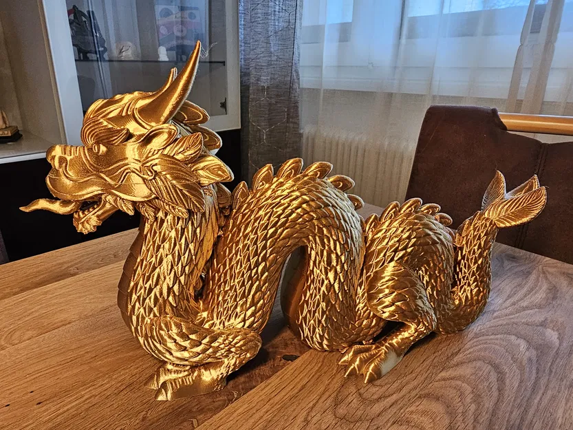 Rồng Trung Hoa trên bệ 2 phần - Image 2