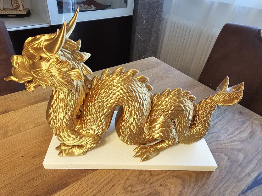 Rồng Trung Hoa trên bệ 2 phần - Image 4