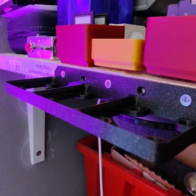 Đế Gắn Tường Gridfinity 1x3 Tích Hợp Nam Châm Siêu Dính