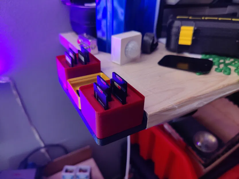 Đế Gắn Tường Gridfinity 1x3 Tích Hợp Nam Châm Siêu Dính - Image 2