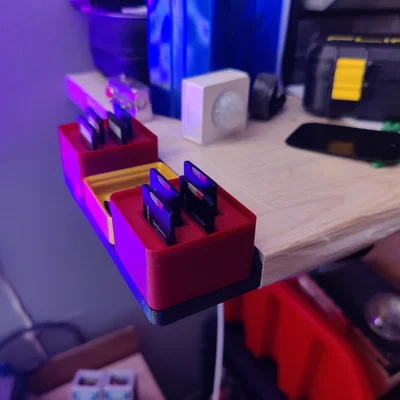 Đế Gắn Tường Gridfinity 1x3 Tích Hợp Nam Châm Siêu Dính