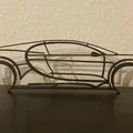 Nghệ thuật treo tường Silhouette Bugatti Chiron - Mô hình 3D xe hơi - Thumbnail 2