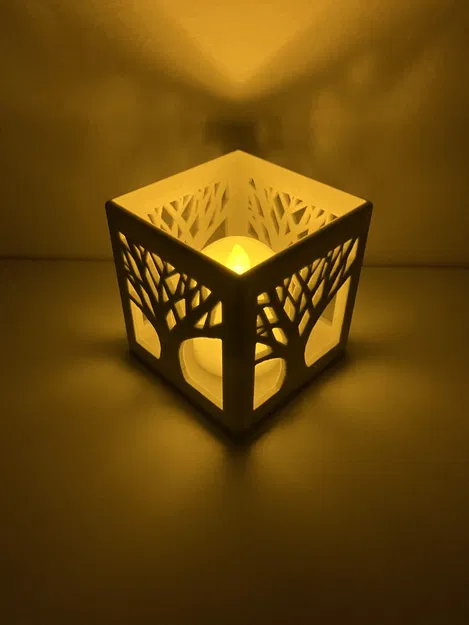 Hộp Silhouette Cây Đựng Nến/Khăn Giấy/Bút – Modern, Nhiều Biến Thể, Decor - Image 1