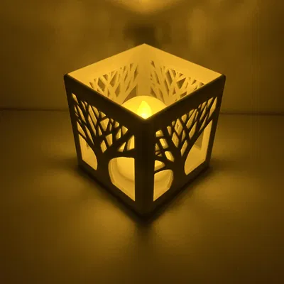 Hộp Silhouette Cây Đựng Nến/Khăn Giấy/Bút – Modern, Nhiều Biến Thể, Decor