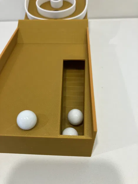 Bộ Skee-Ball để bàn (có reset bóng) – Vui, Dễ in – Game cho bàn làm việc - Image 4