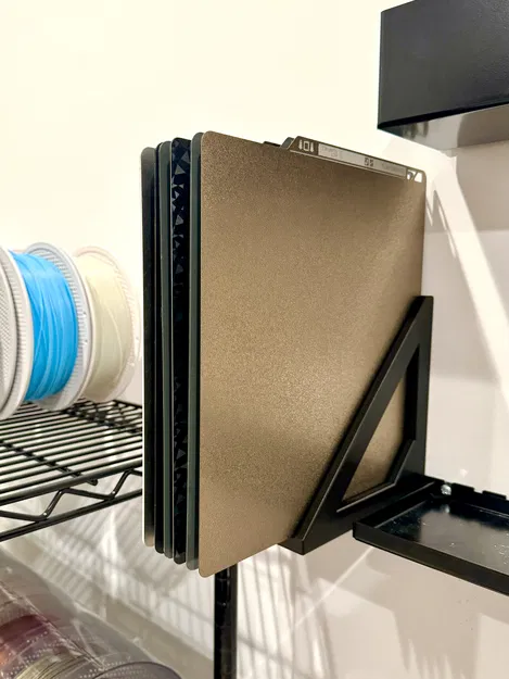 Giá treo tường build plate Bambu X1: 5–20 tấm, plate mỏng/dày (Lightyear G10) - Image 4