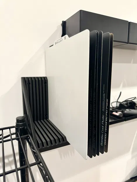 Giá treo tường build plate Bambu X1: 5–20 tấm, plate mỏng/dày (Lightyear G10) - Image 5